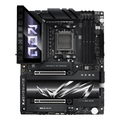 ASUS ROG CROSSHAIR X870E HERO WI-FI 7 AMD X870E AM5 ATX - 4 x DDR5 - 5 x M.2 -5 x SATA III